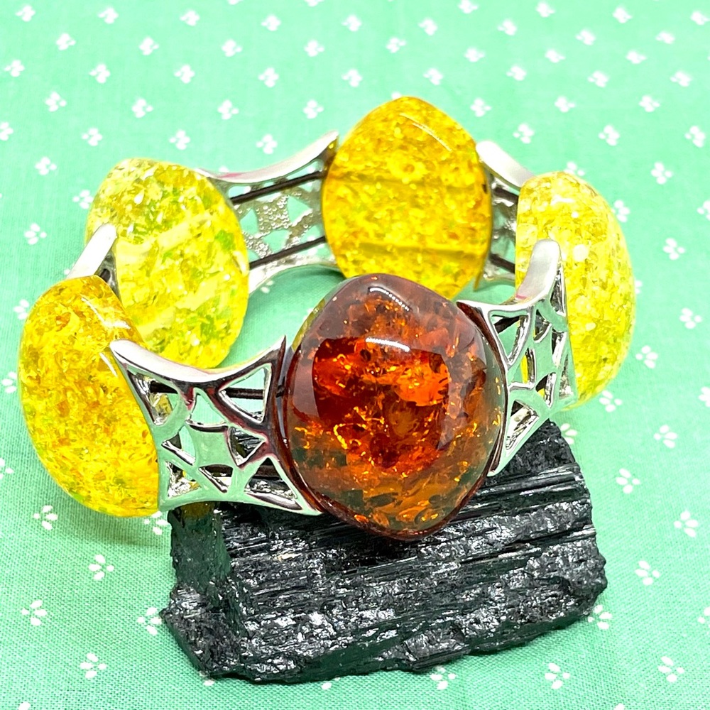 Reconstituted Amber Bracelet